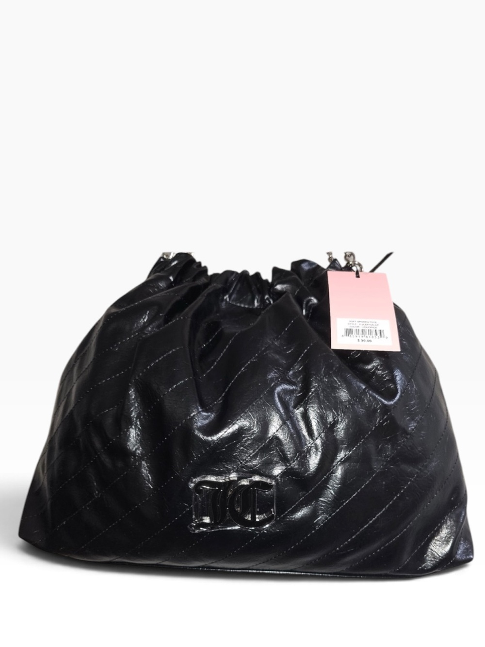 Juicy Couture Soft Spoken Black Quilted Leather Shoulder Bag - NWT - Picture 3 of 5